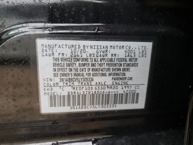 2020 NISSAN SENTRA SV 3N1AB8CV5LY305334