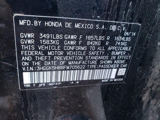 2015 HONDA FIT EX 3HGGK5H88FM705622