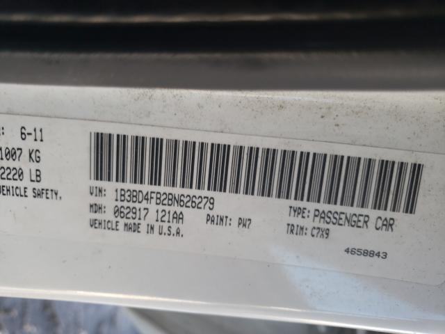 2011 DODGE AVENGER EX 1B3BD4FB2BN626279