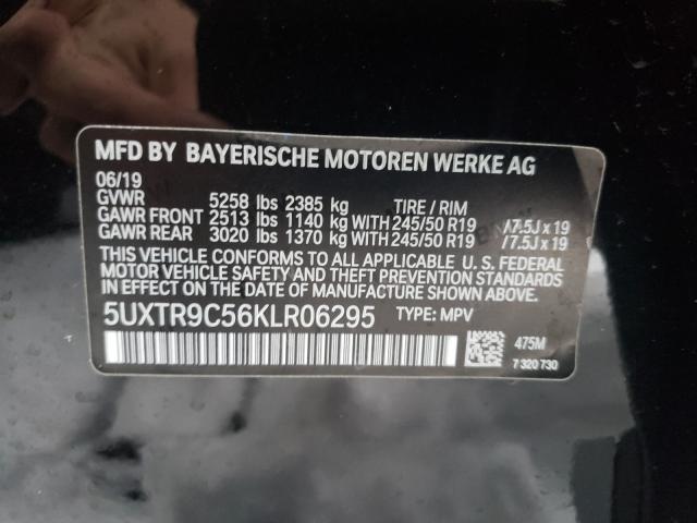 2019 BMW X3 XDRIVE3 5UXTR9C56KLR06295