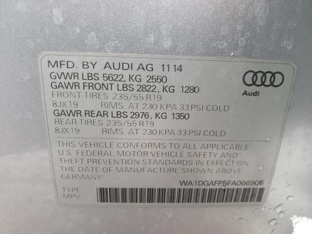 2015 AUDI Q5 PREMIUM WA1DGAFP5FA066905