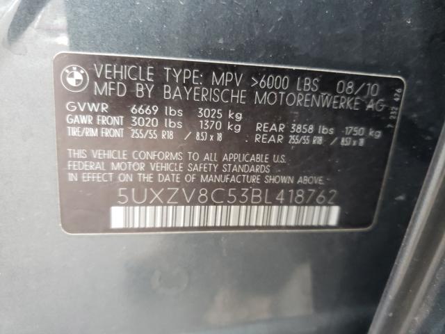 2011 BMW X5 XDRIVE5 5UXZV8C53BL418762