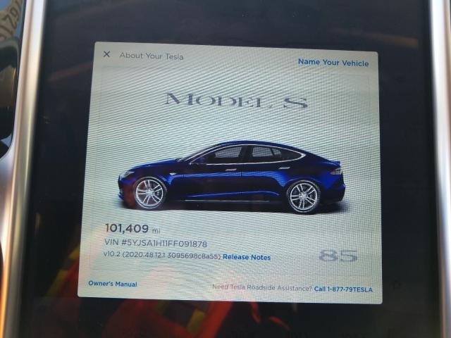 2015 TESLA MODEL S 85 5YJSA1H11FF091878