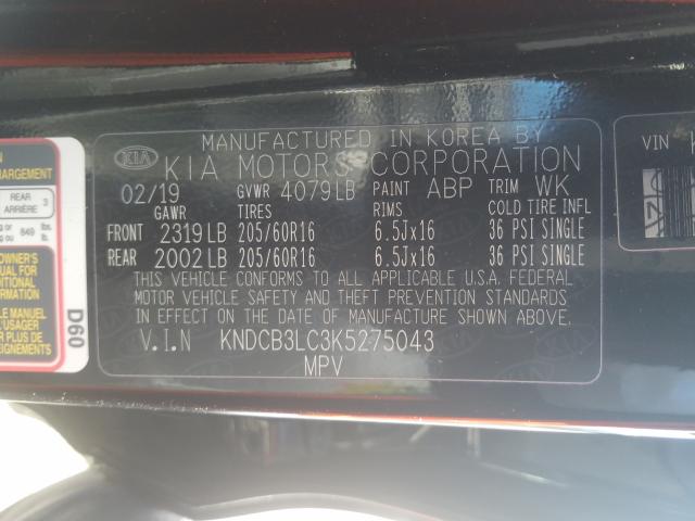 2019 KIA NIRO FE KNDCB3LC3K5275043