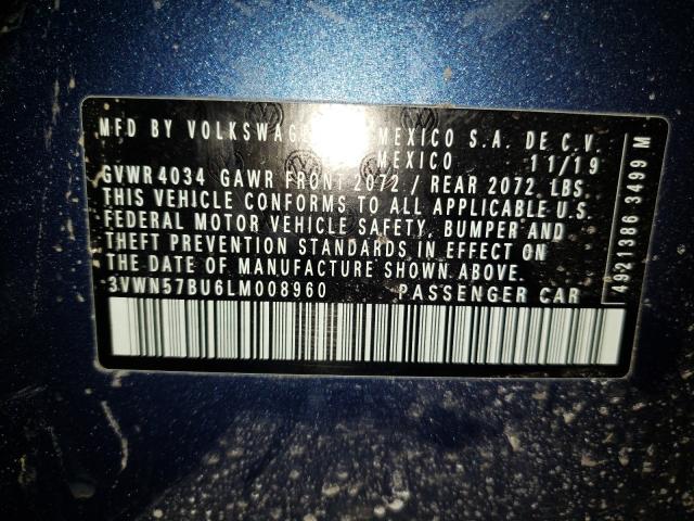 2020 VOLKSWAGEN JETTA S 3VWN57BU6LM008960