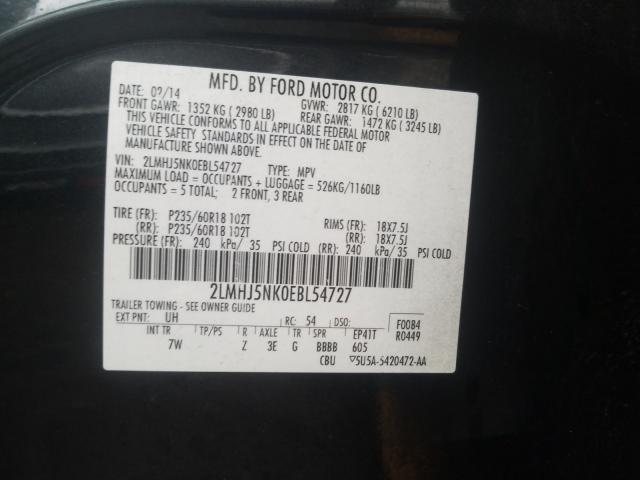 2014 LINCOLN MKT 2LMHJ5NK0EBL54727