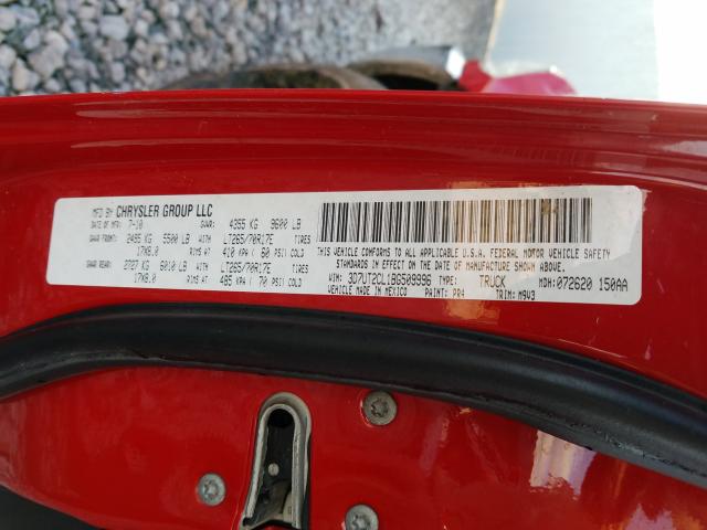 2011 DODGE RAM 2500 3D7UT2CL1BG509996