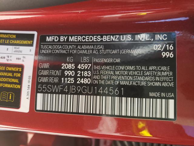 2016 MERCEDES-BENZ C 300 55SWF4JB9GU144561