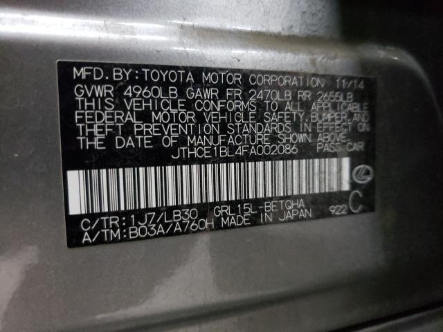 2015 LEXUS GS 350 JTHCE1BL4FA002086