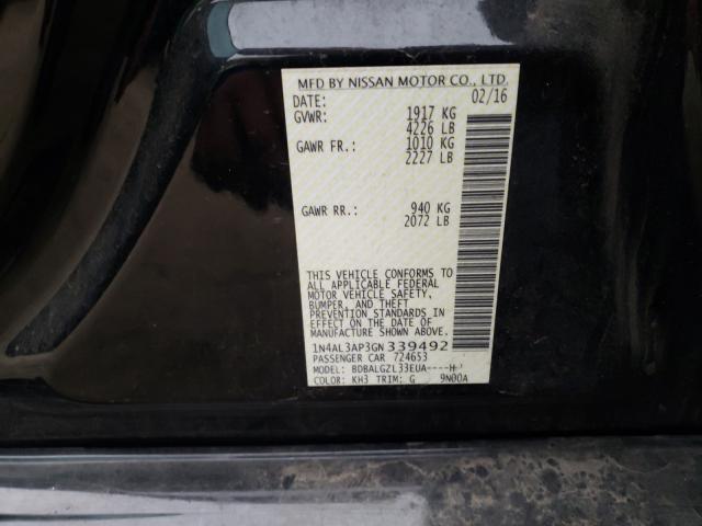 2016 NISSAN ALTIMA 2.5 1N4AL3AP3GN339492