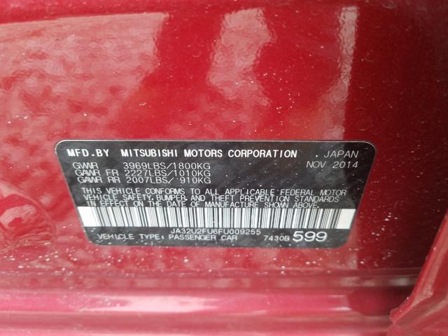 2015 MITSUBISHI LANCER ES JA32U2FU6FU009255