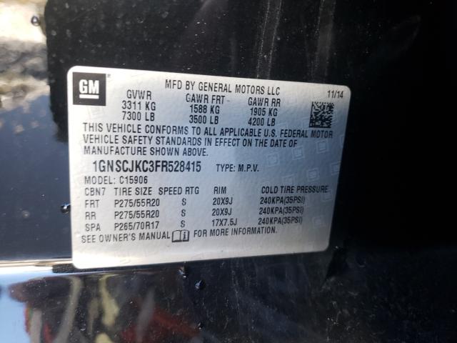 2015 CHEVROLET SUBURBAN C 1GNSCJKC3FR528415
