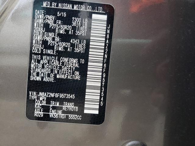 2015 INFINITI QX80 JN8AZ2NF6F9573545
