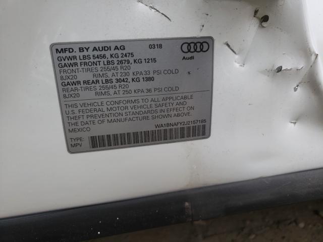 2018 AUDI Q5 PREMIUM WA1BNAFY2J2157185