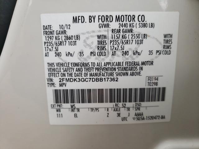 2013 FORD EDGE SE 2FMDK3GC7DBB17362