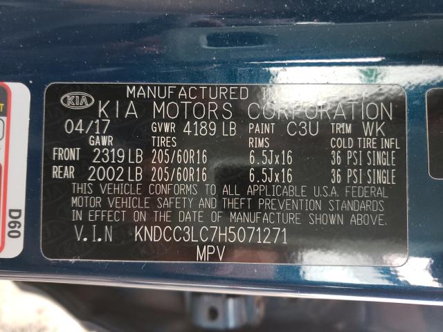 2017 KIA NIRO EX KNDCC3LC7H5071271