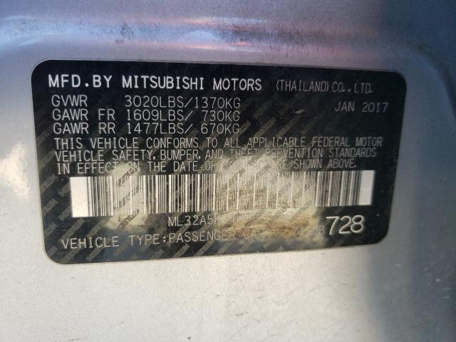 2017 MITSUBISHI MIRAGE GT ML32A5HJ4HH020252