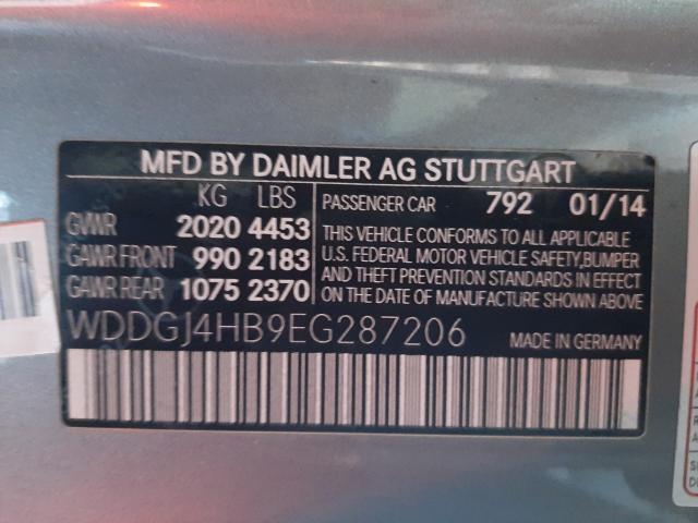 2014 MERCEDES-BENZ C250 WDDGJ4HB9EG287206