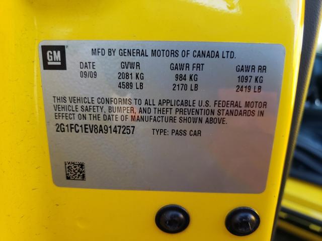 2010 CHEVROLET CAMARO LT 2G1FC1EV8A9147257