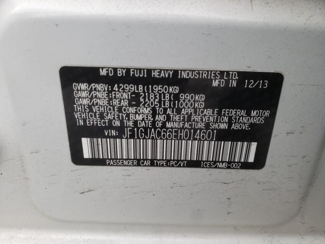 2014 SUBARU IMPREZA PR JF1GJAC66EH014601