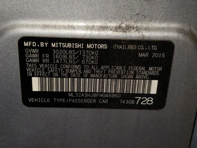 2015 MITSUBISHI MIRAGE DE ML32A3HJ8FH045950