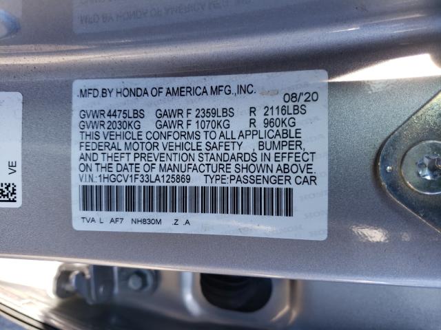 2020 HONDA ACCORD SPO - 1HGCV1F33LA125869