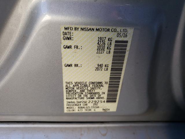 2016 NISSAN ALTIMA 2.5 1N4AL3AP2GC229254