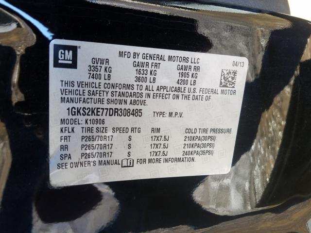 2013 GMC YUKON XL K 1GKS2KE77DR308485
