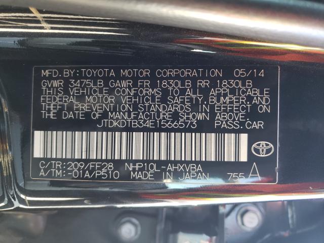 2014 TOYOTA PRIUS C JTDKDTB34E1566573