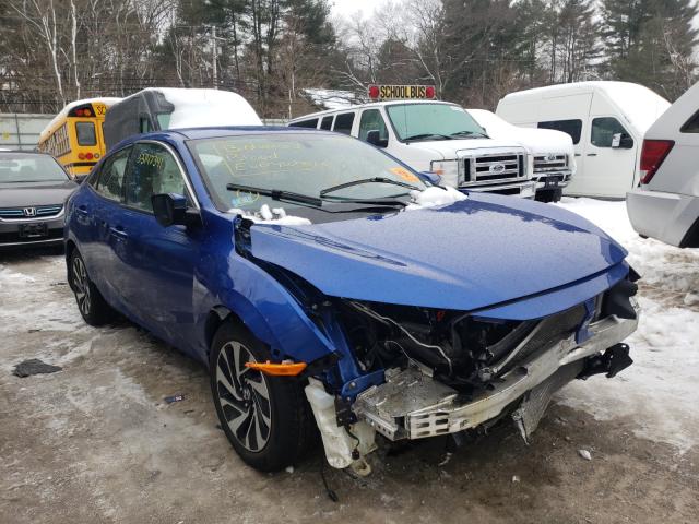 Salvage cars for sale from Copart Mendon, MA: 2018 Honda Civic LX