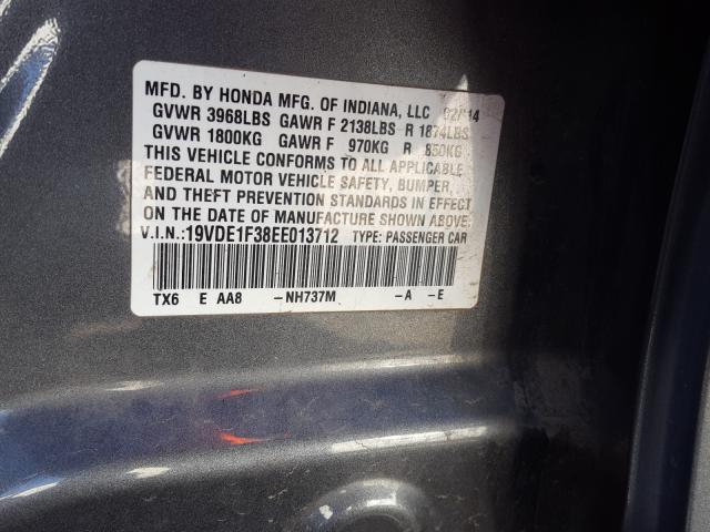 2014 ACURA ILX 20 19VDE1F38EE013712