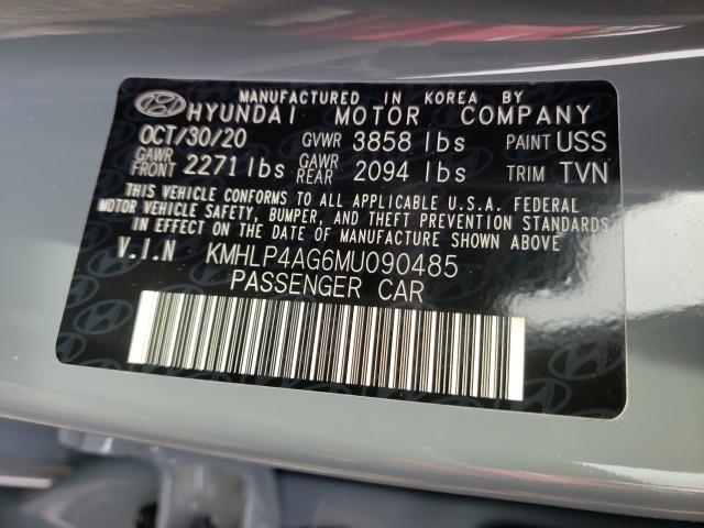 2021 HYUNDAI ELANTRA LI KMHLP4AG6MU090485