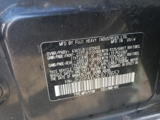 2014 SUBARU XV JF2GPAVC9E8278652