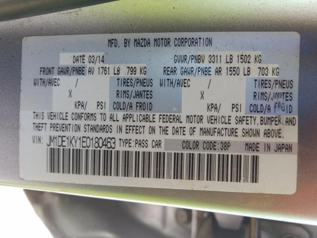 2014 MAZDA MAZDA2 SPO JM1DE1KY1E0180463