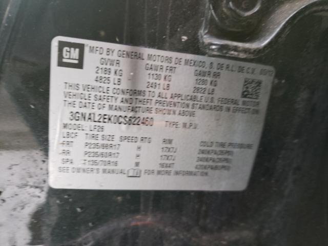 2012 CHEVROLET CAPTIVA SP 3GNAL2EK0CS622460