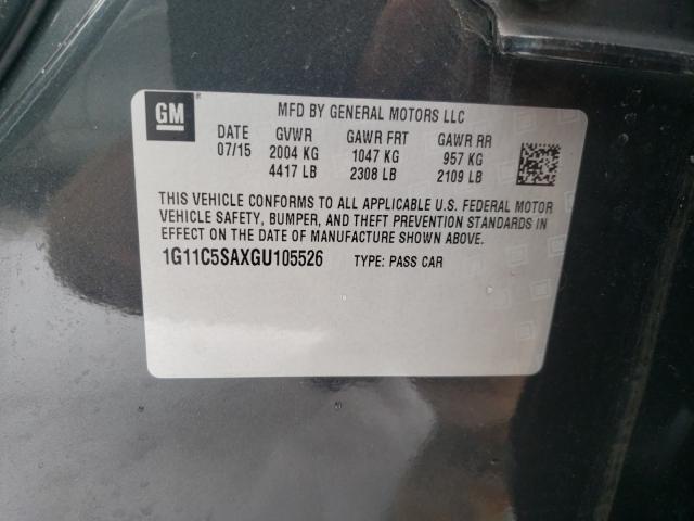 2016 CHEVROLET MALIBU LIM 1G11C5SAXGU105526