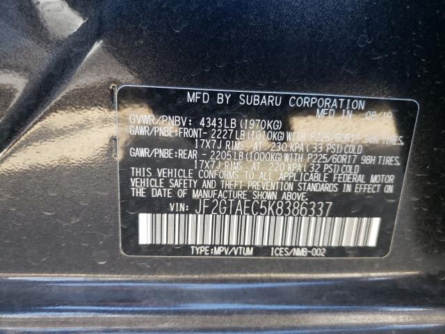 2019 SUBARU CROSSTREK - JF2GTAEC5K8386337