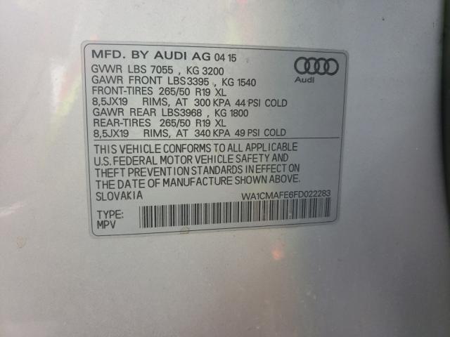 2015 AUDI Q7 TDI PRE WA1CMAFE6FD022283
