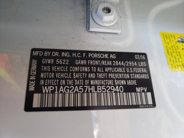 2017 PORSCHE MACAN GTS WP1AG2A57HLB52940