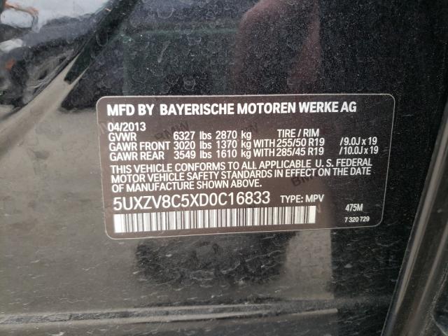 2013 BMW X5 XDRIVE5 5UXZV8C5XD0C16833