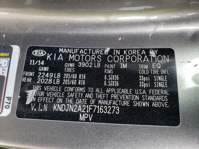 2015 KIA SOUL KNDJN2A21F7163273