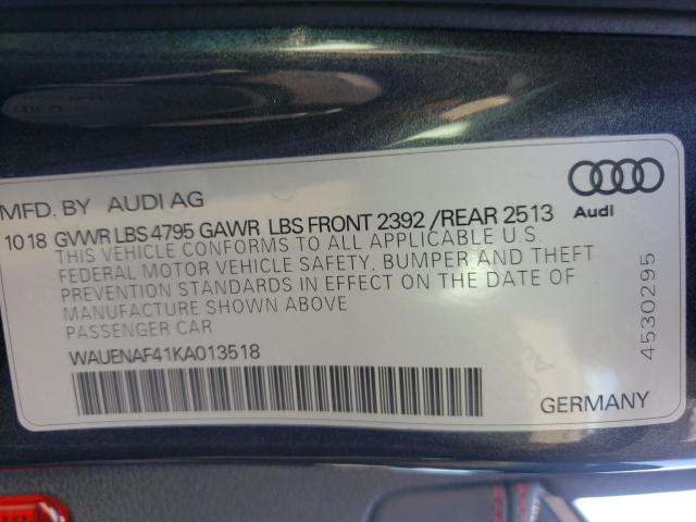 2019 AUDI A4 PREMIUM - WAUENAF41KA013518