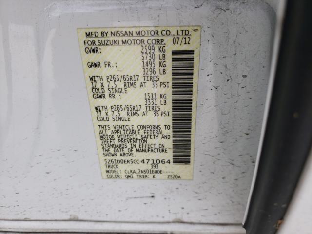 2012 SUZUKI EQUATOR SP 5Z61D0ER5CC471064