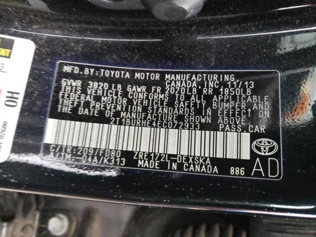 2014 TOYOTA COROLLA L - 2T1BURHE4EC072933