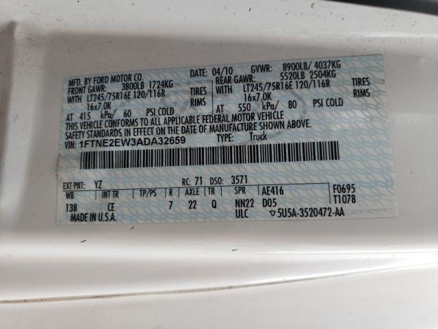 2010 FORD ECONOLINE 1FTNE2EW3ADA32659