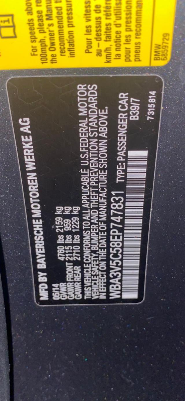 2014 BMW 428 I WBA3V5C58EP747831