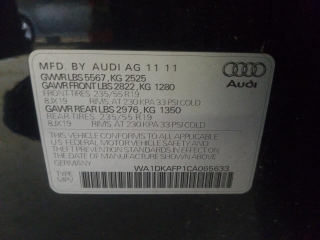 2012 AUDI Q5 WA1DKAFP1CA065633