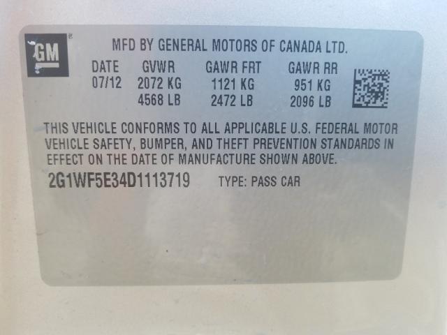 2013 CHEVROLET IMPALA 2G1WF5E34D1113719