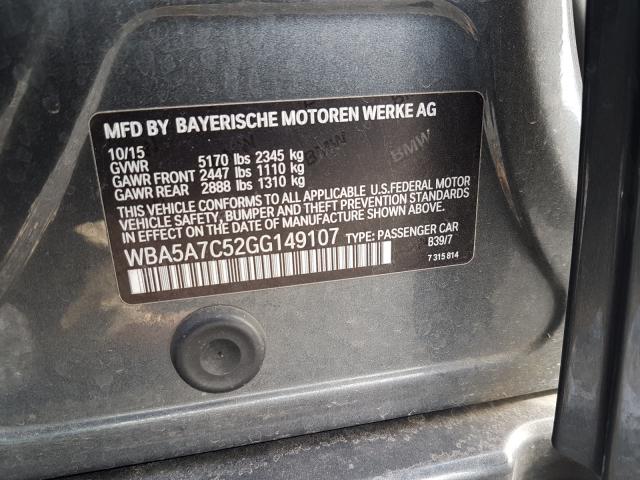 2016 BMW 528 XI WBA5A7C52GG149107