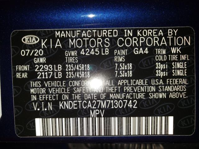 2021 KIA SELTOS SX KNDETCA27M7130742